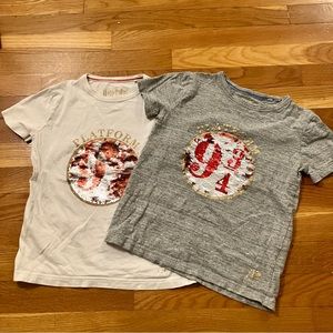Mini Boden lot of 2 Harry Potter short sleeves shirt size 6-7